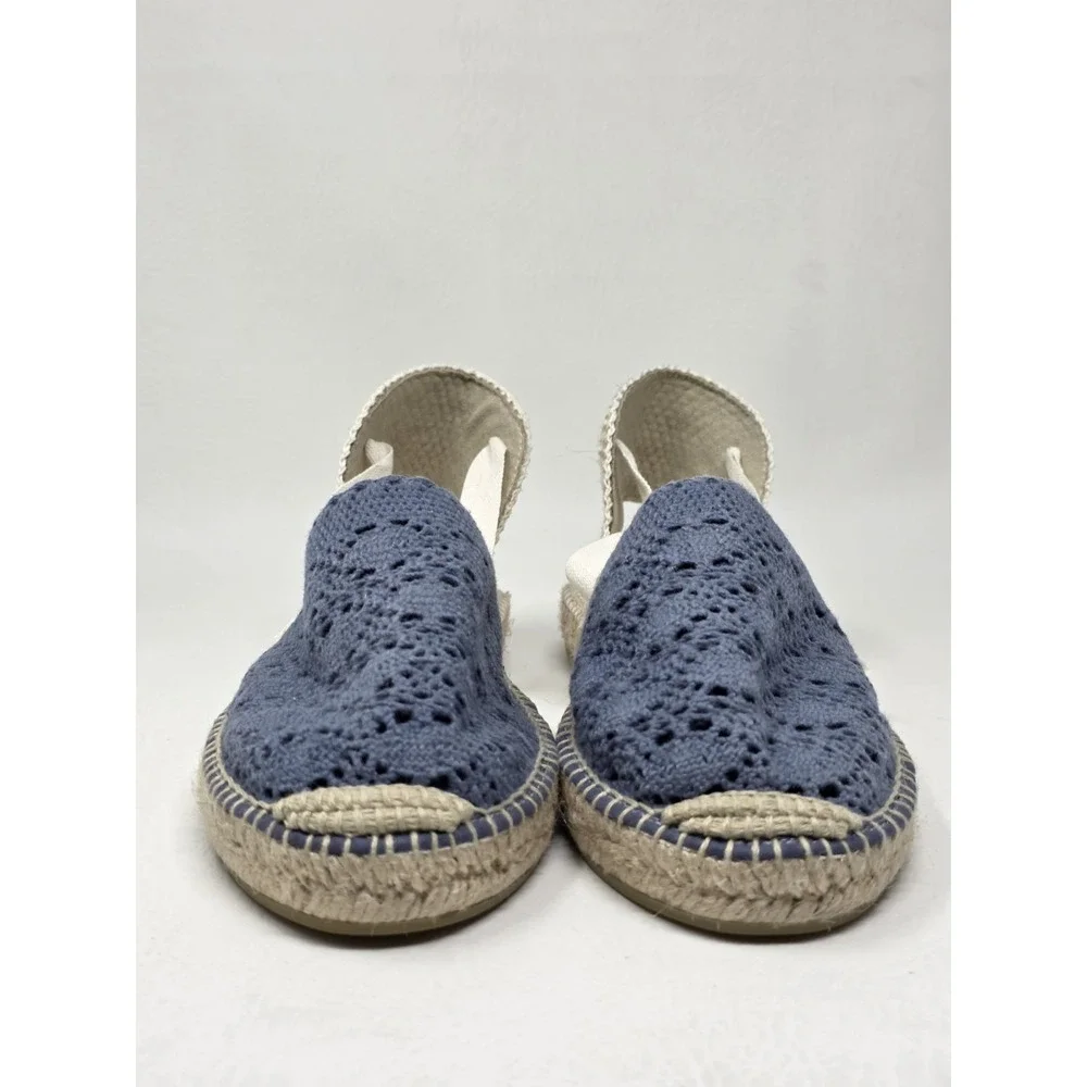 Gaimo Womens Espadrilles Blue Ankle Lace Up Sandals Made In Spain Size 9 New